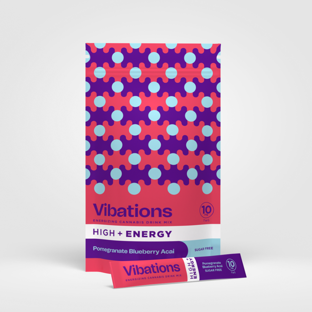 Photograph of product: Blueberry Pomegranate Acai | 10mg | 10pk Drink Mix | Vibations