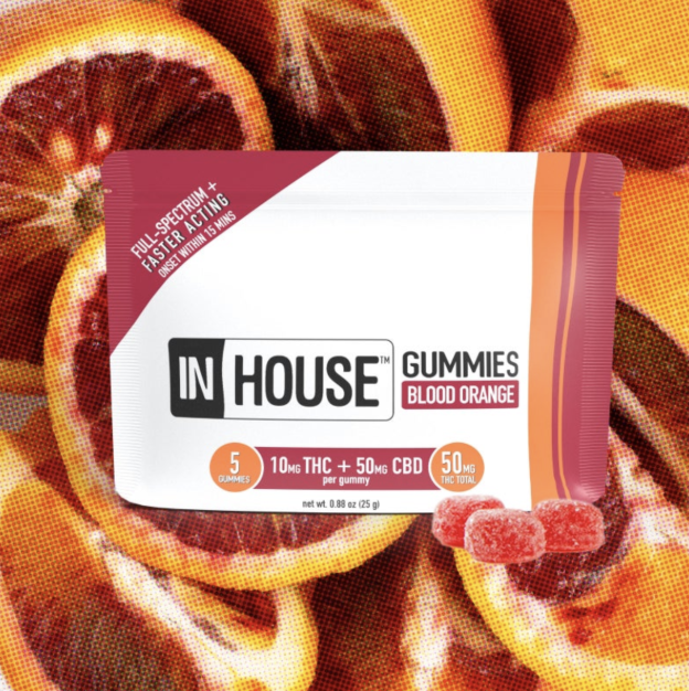 Photograph of product: Blood Orange (5:1 CBD:TH-oui) Gummies | 10pk 20 Servings