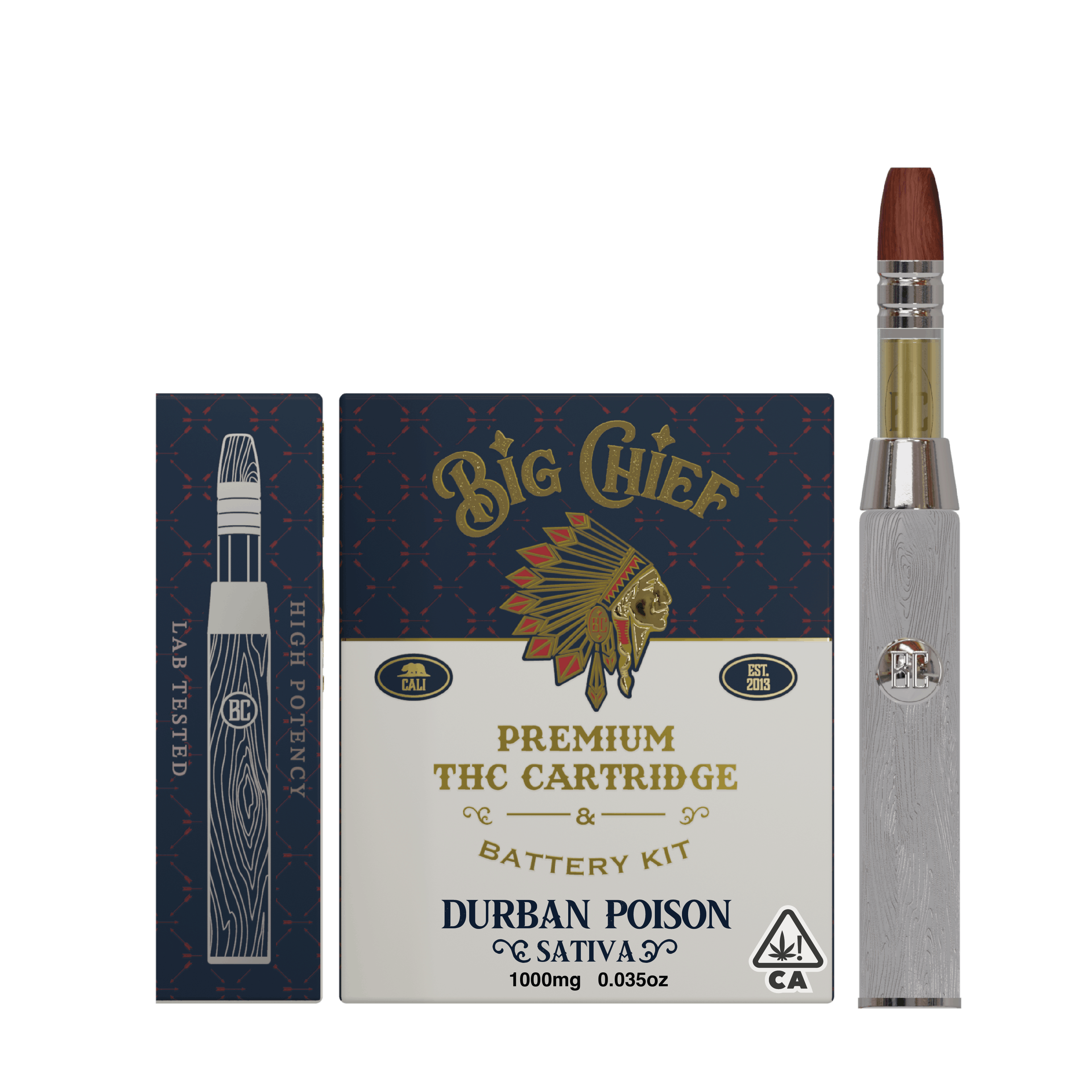 Photograph of product: Big Chief - Durban Poison 1g Cart Oui'd