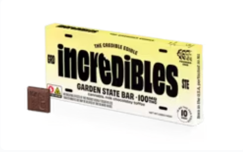 Photograph of product: Incredibles Chocolate Edible 10pk/100mg- Garden State