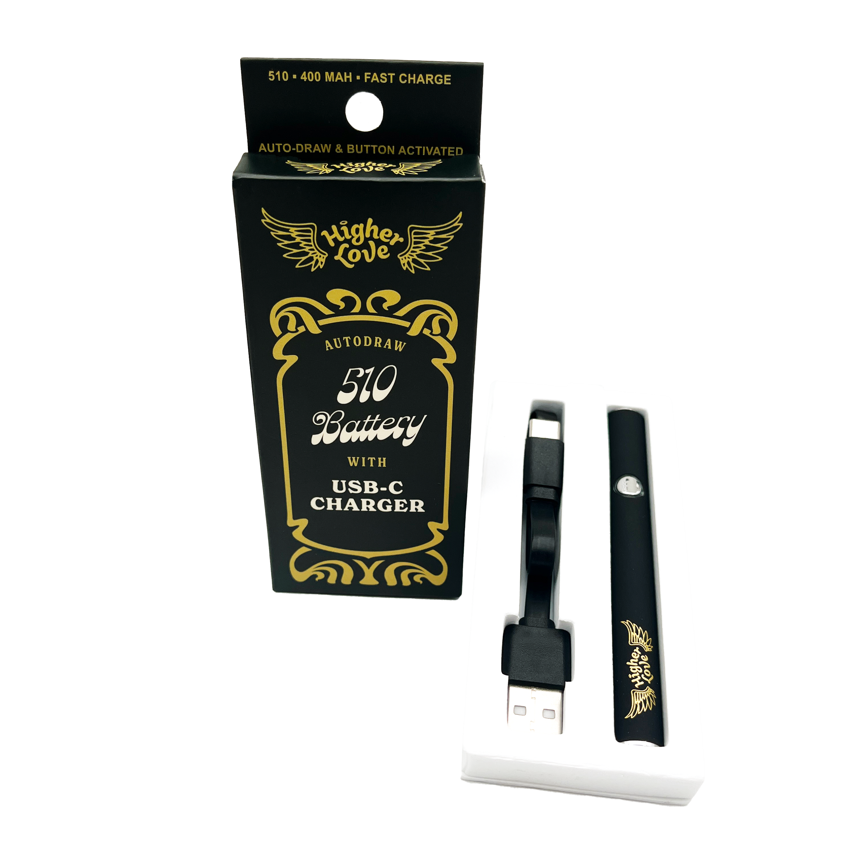 Photograph of product: Higher Love 400mAh 510 Battery