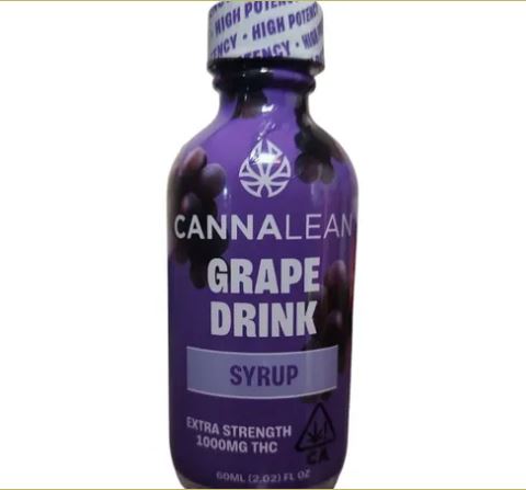 Photograph of Product: Cannalean Grape Drink 1000mg Syrup