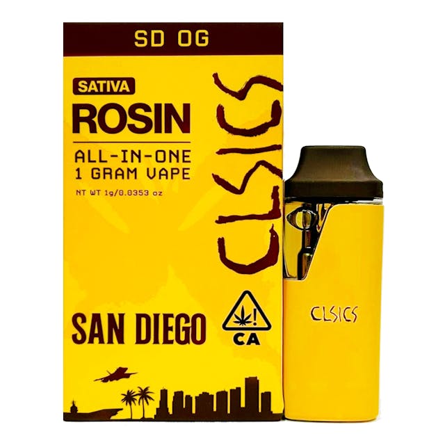 Photograph of product: SD OG (S) Live Rosin AIO 1g - SD OG (S)