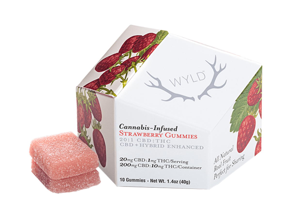 Photograph of product: 1:20 TH-oui/CBD Strawberry Gummies 10pk | 10mg