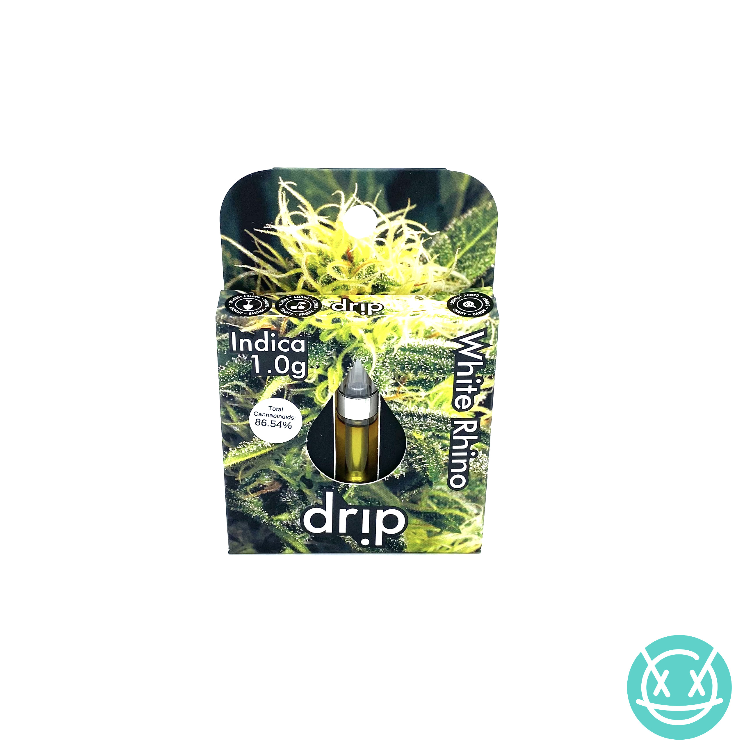 Photograph of product: Drip Distillate Vape Cartridge - White Rhino