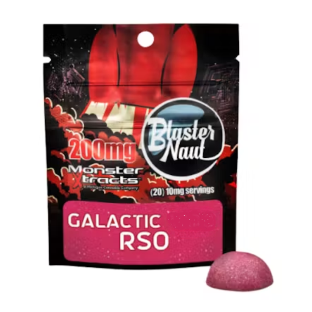 Photograph of product: Monster Xtracts - 200mg Gummies RSO - Galactic