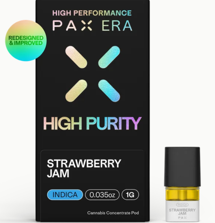 Photograph of product: Strawberry Jam | 1g | High Purity Distillate | Pod | PAX