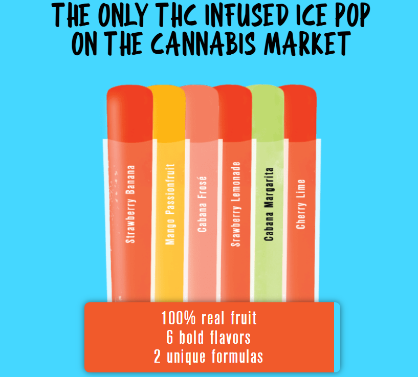 Photograph of product: Kahuna Ice | Cannonball Freeze Pops | Fast Acting Fruit Infused Freeze Pops | 100MG | Edible