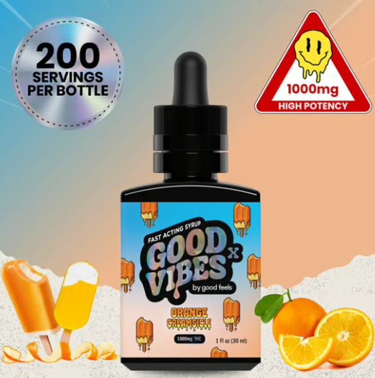 Photograph of product: Fast Acting Syrup | Orange Creamsicle | 1000mg