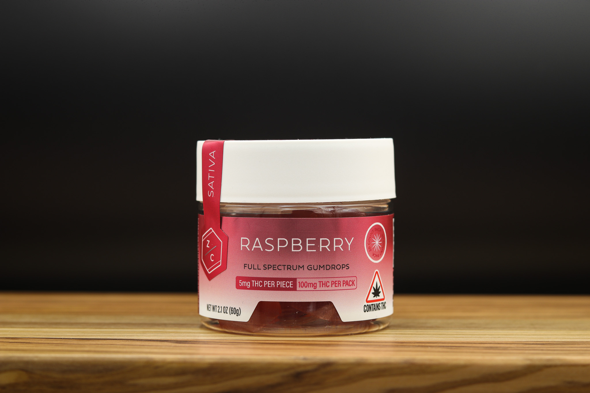 Photograph of product: Zenia Gumdrops - Raspberry 100mg