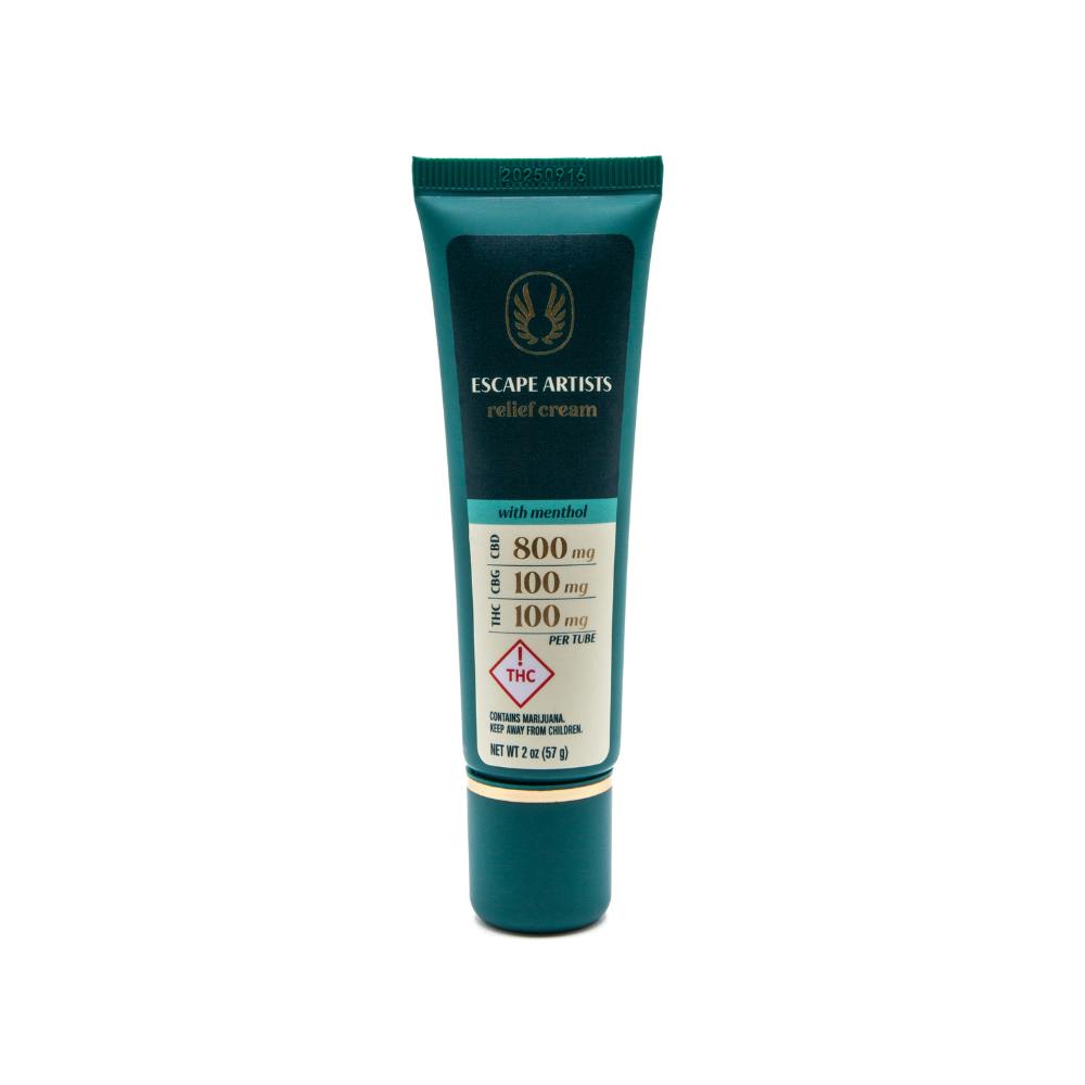 Photograph of product: Relief Cream 8:1:1 Menthol CBD:CBG:TH-oui 100mg