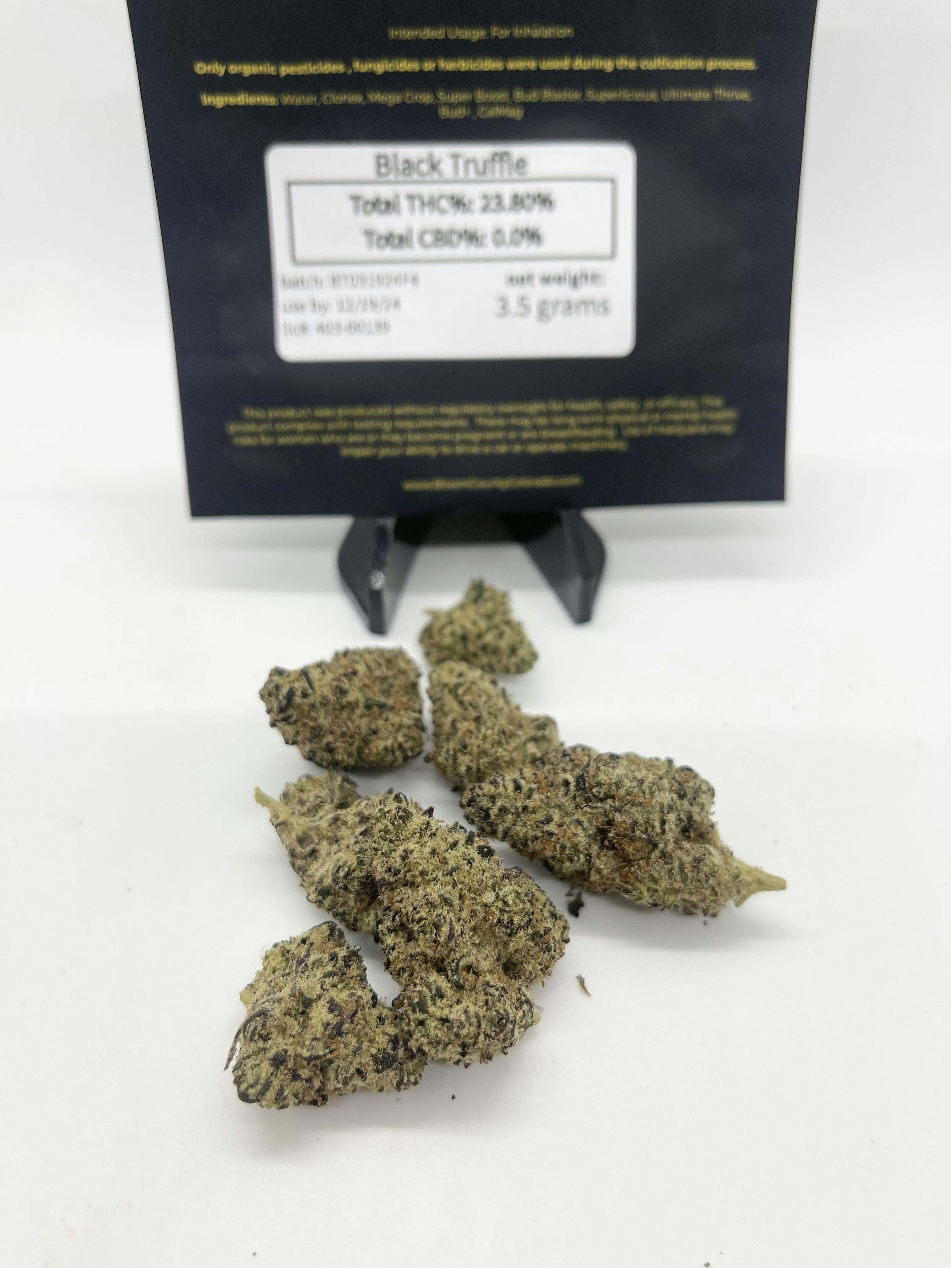 Photograph of product: Bloom County Pre Packed | Black Truffle 3.5g
