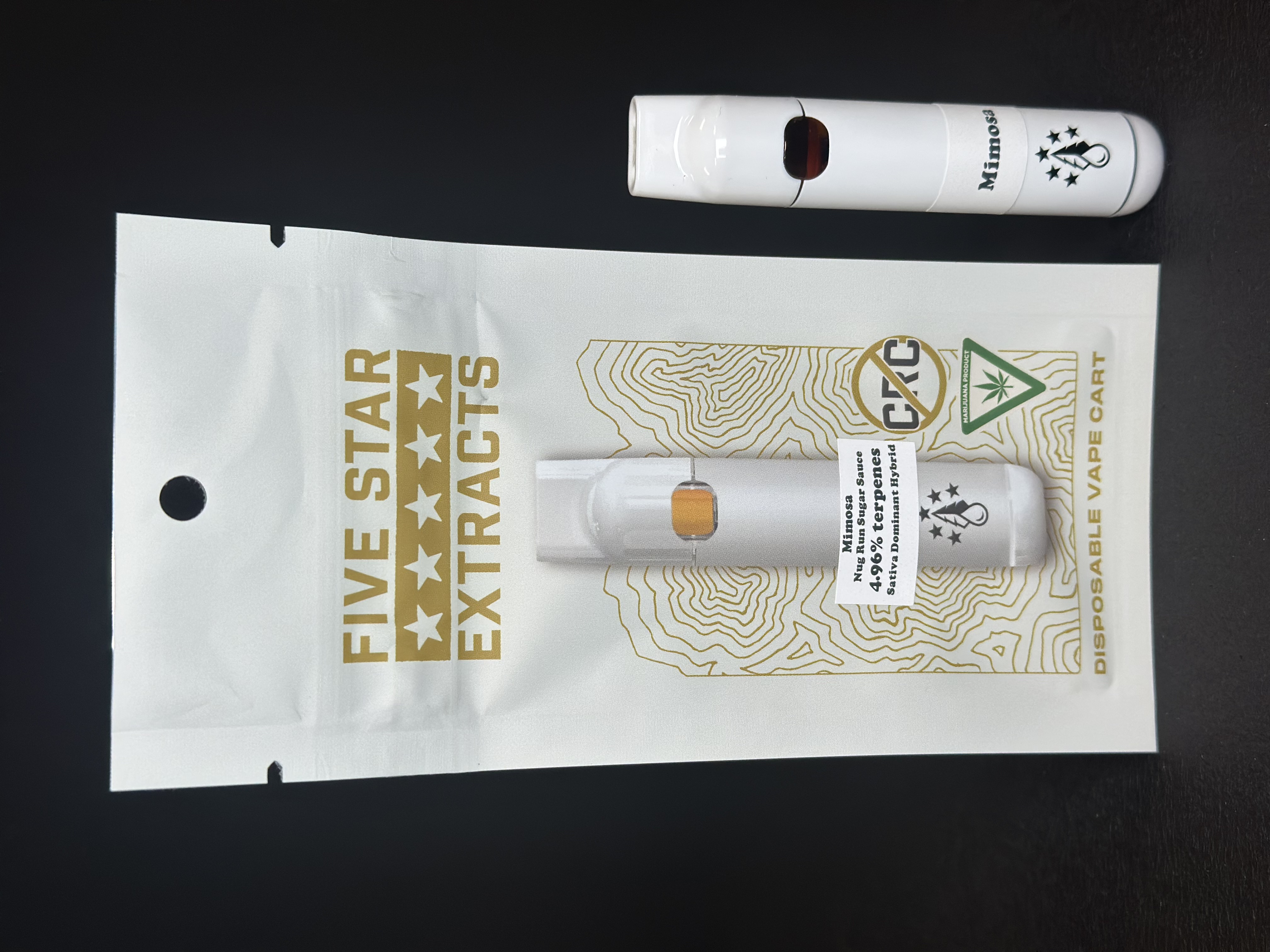 Photograph of product: MIMOSA NUG RUN SUGAR SAUCE 1G DISPOSABLE