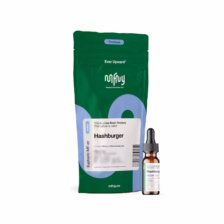 Photograph of product: MFNY  | au chocolat Burger | Live Resin Tincture (I)