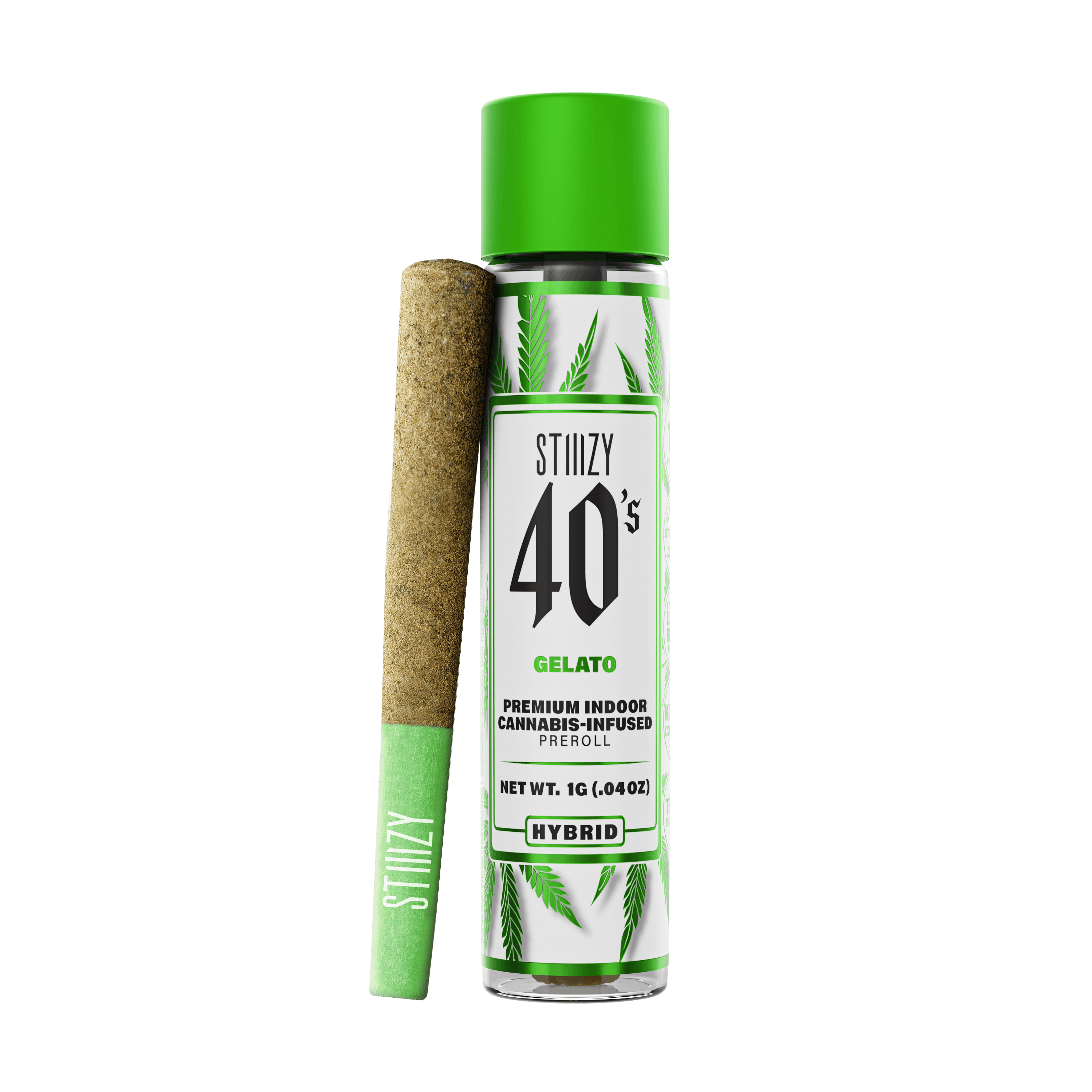 Photograph of product: 1g Gelato (Hybrid) 40's Infused Preroll TH-oui:45% $20