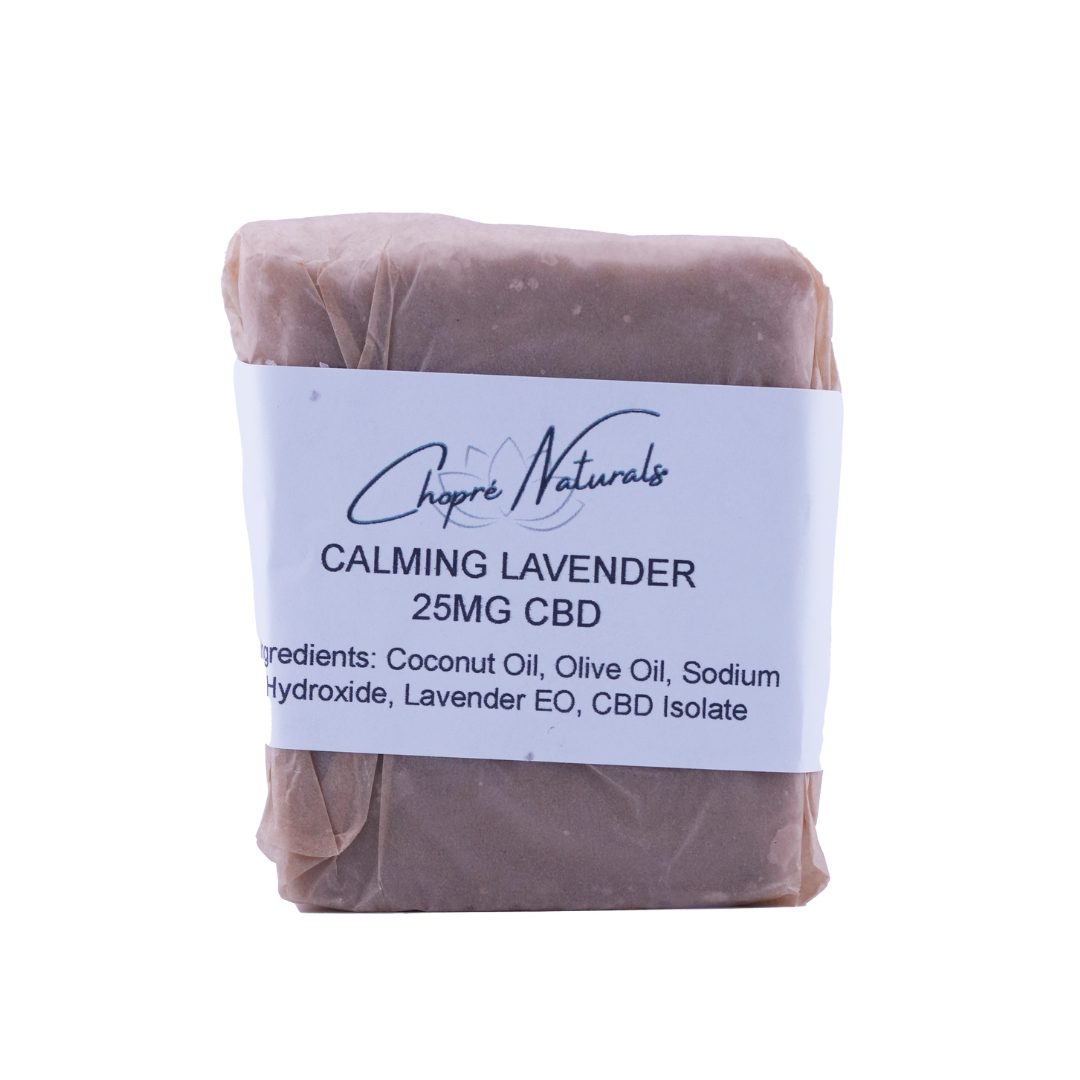 Photograph of product: Calming Lavender CBD - 25mg Soap
