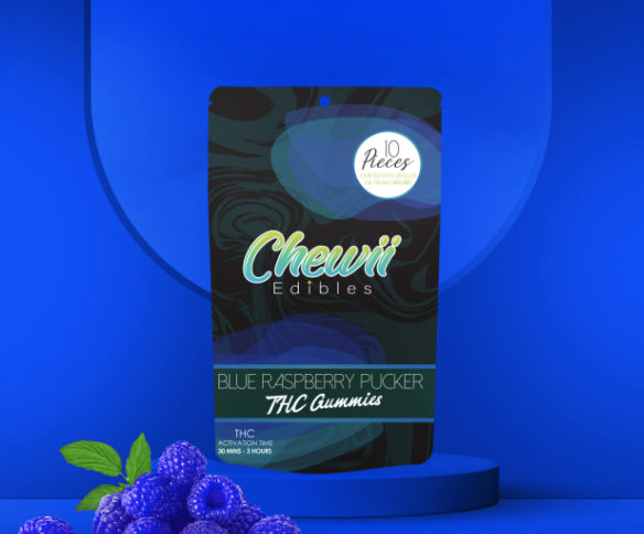Photograph of product: Chewii - Blue Raspberry Pucker 200MG