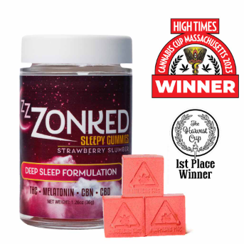 Photograph of Product: Zzzonked | Strawberry Slumber Sleeping Gummies | 20pk
