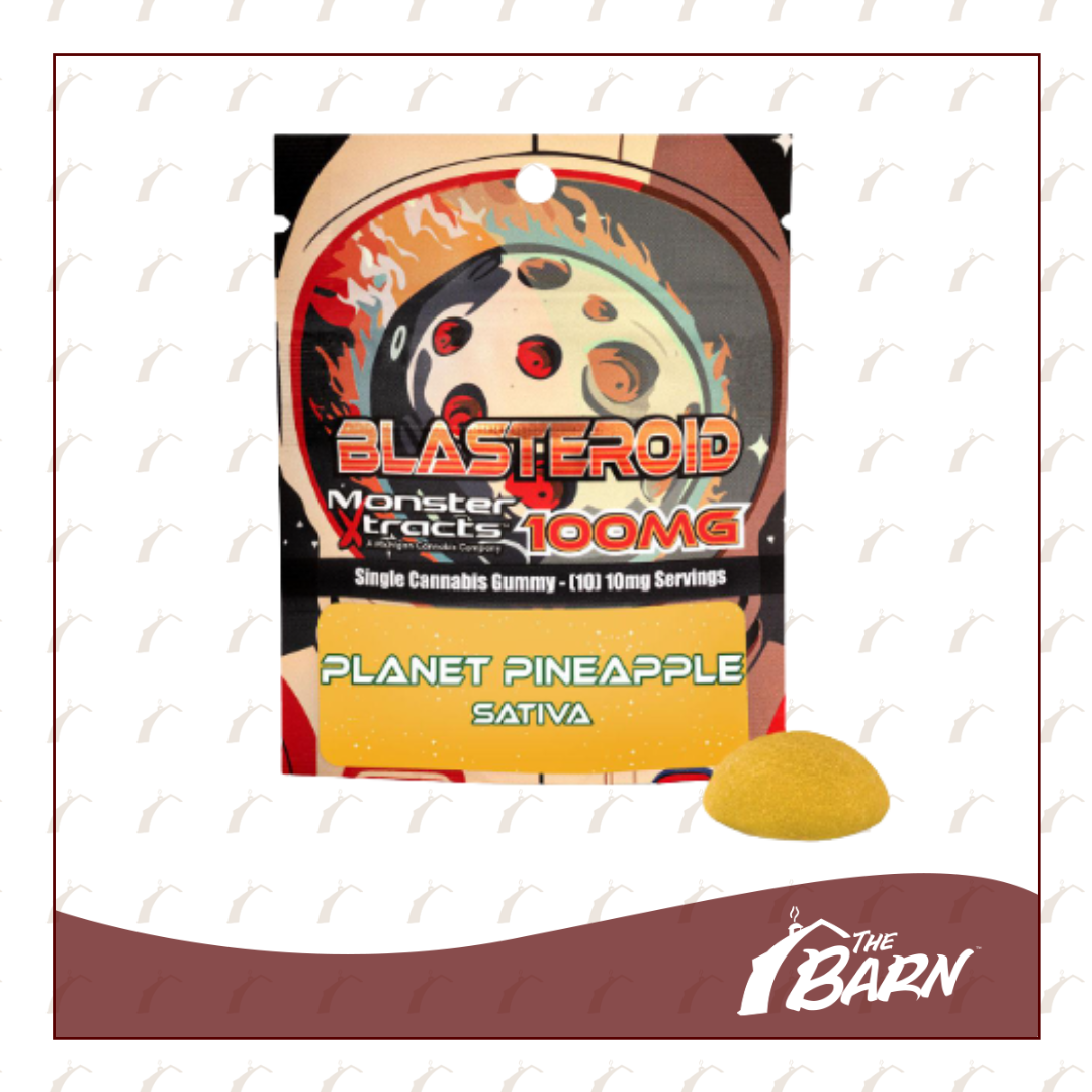 Photograph of product: Monster Blasteroid 100mg - Planet Pineapple - REC