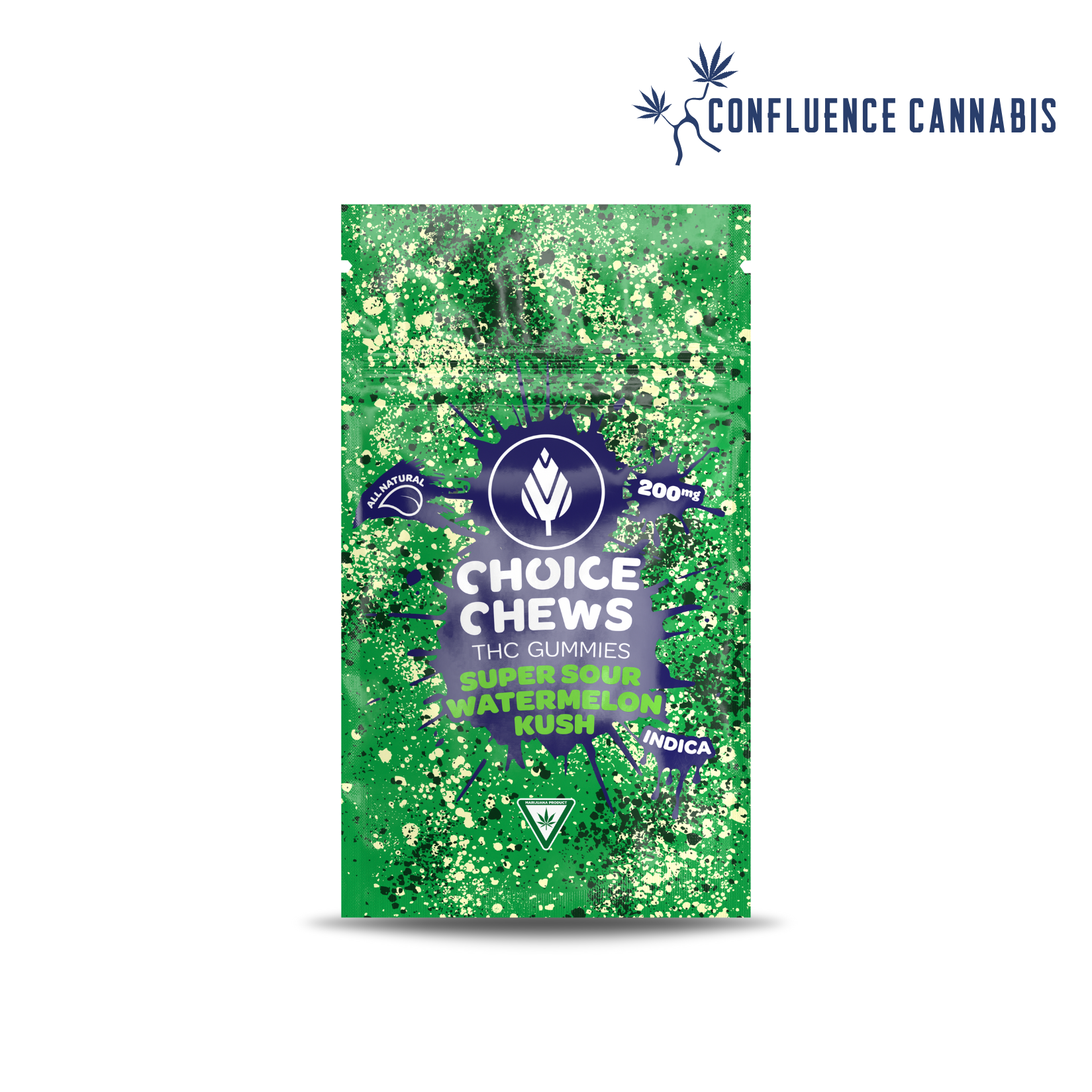 Photograph of product: Super Sour Watermelon Kush Choice Chews (High Dose)