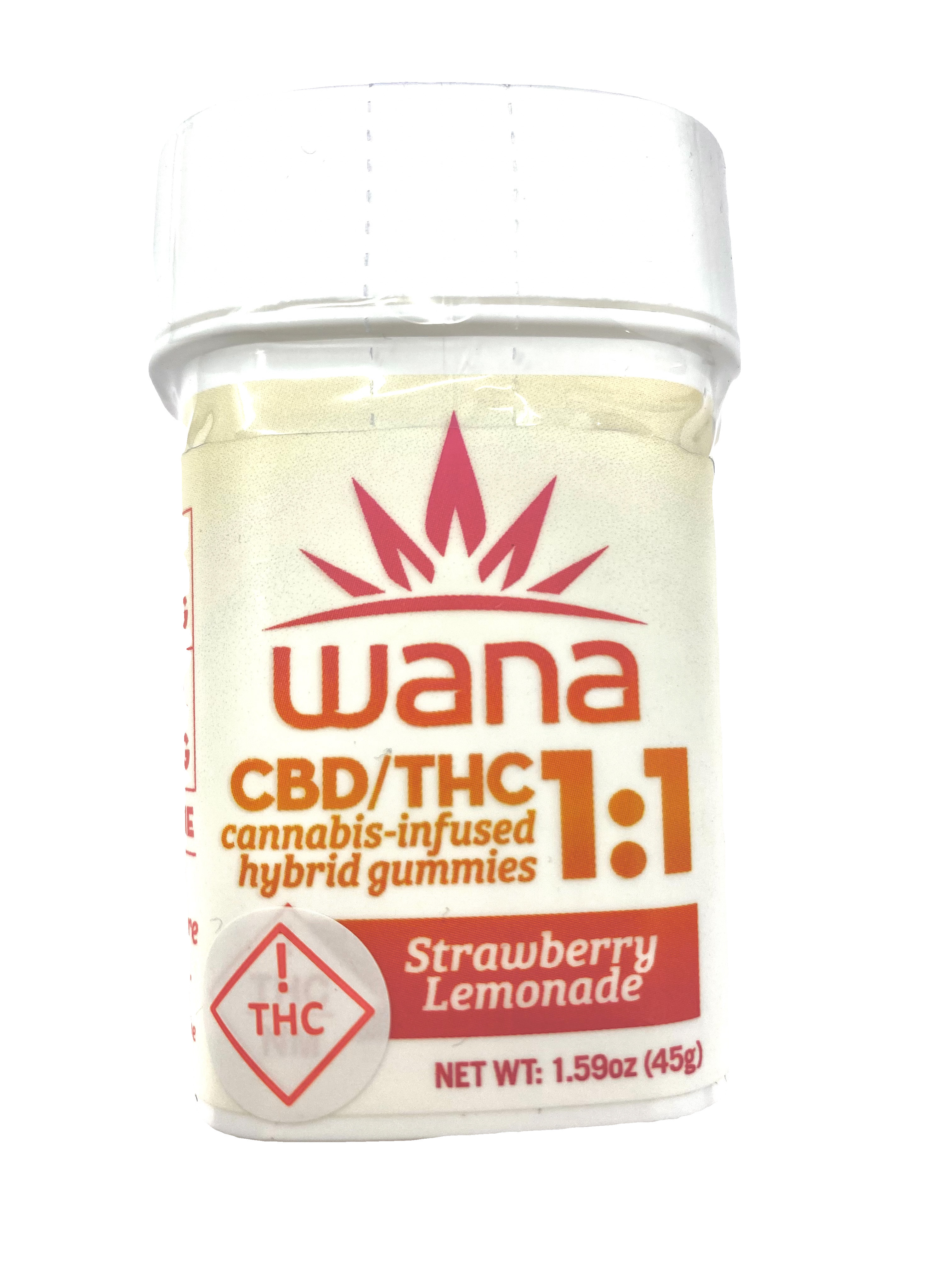 Photograph of product: Strawberry Lemonade Gummies - CBD 1:1 (45G)