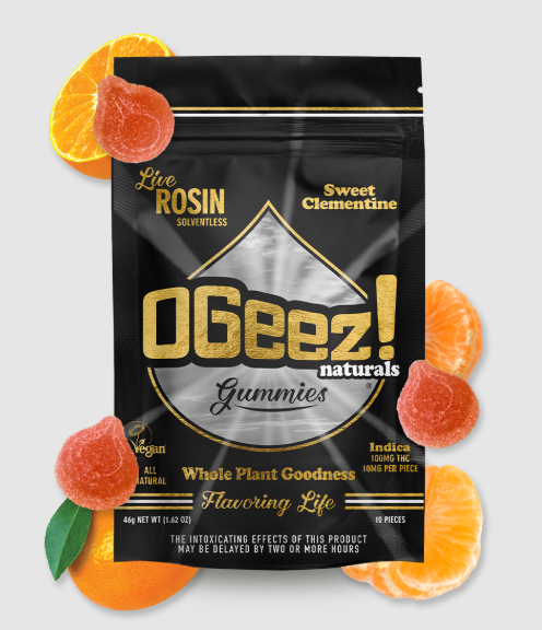 Photograph of product: OGeez - Vegan Sweet Clementine Live Rosin - 100 MG