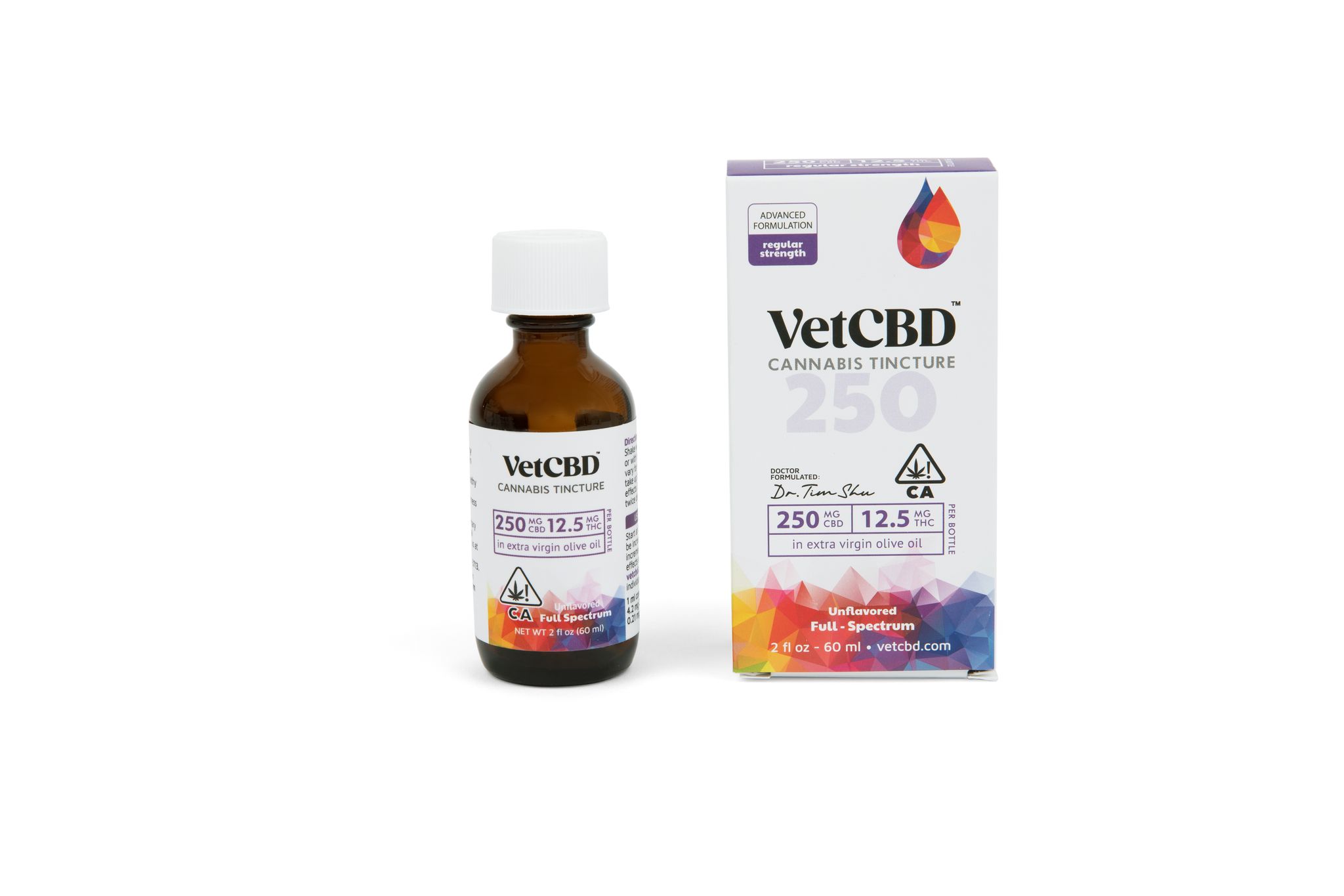 Photograph of product: VET CBD - 2OZ - 250: 12.5 - REGULAR STRENGTH