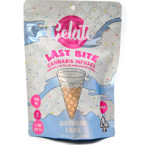 Photograph of product: BIRTHDAY CAKE 100MG LAST BITE CONES