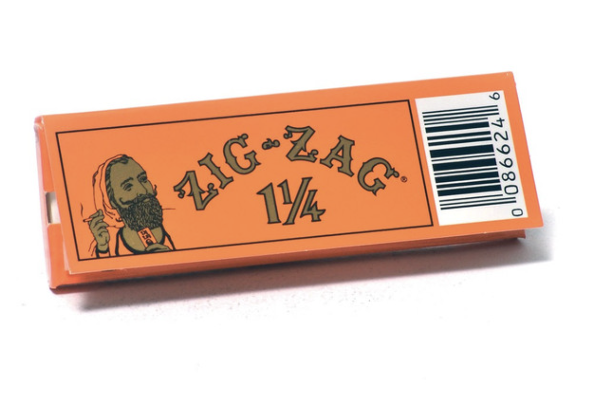 Photograph of product: Zig Zag Orange Rolling Papers 1" Size - 24 ct.