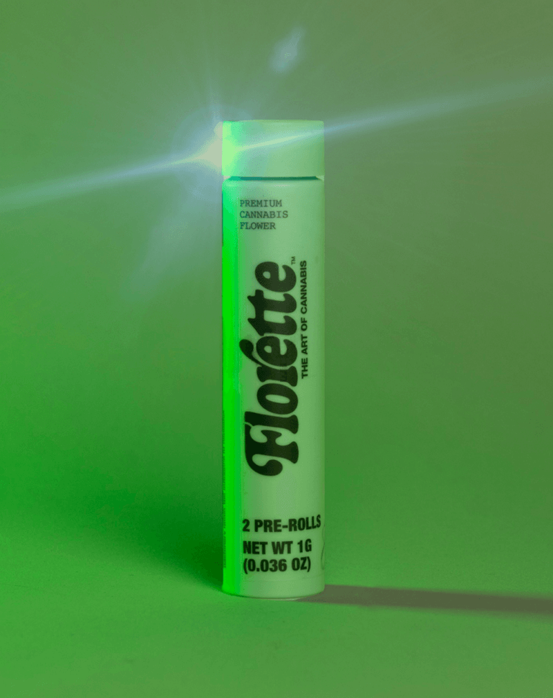 Photograph of product: Florette | Blue Zushi | Hybrid | Pre Roll | 2pk | 1g