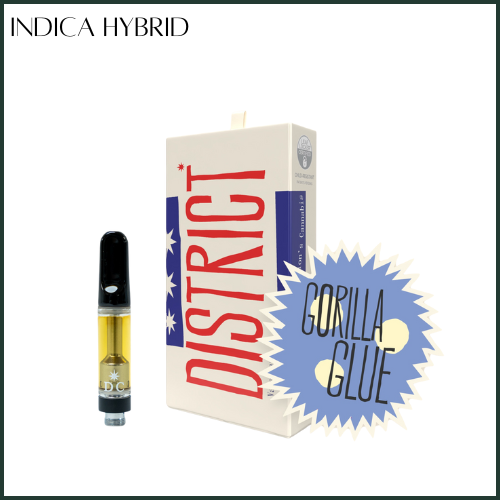 Photograph of product: District Oui'd | Gorilla Glue #4 I Liquid Diamond and Sauce Cartridge
