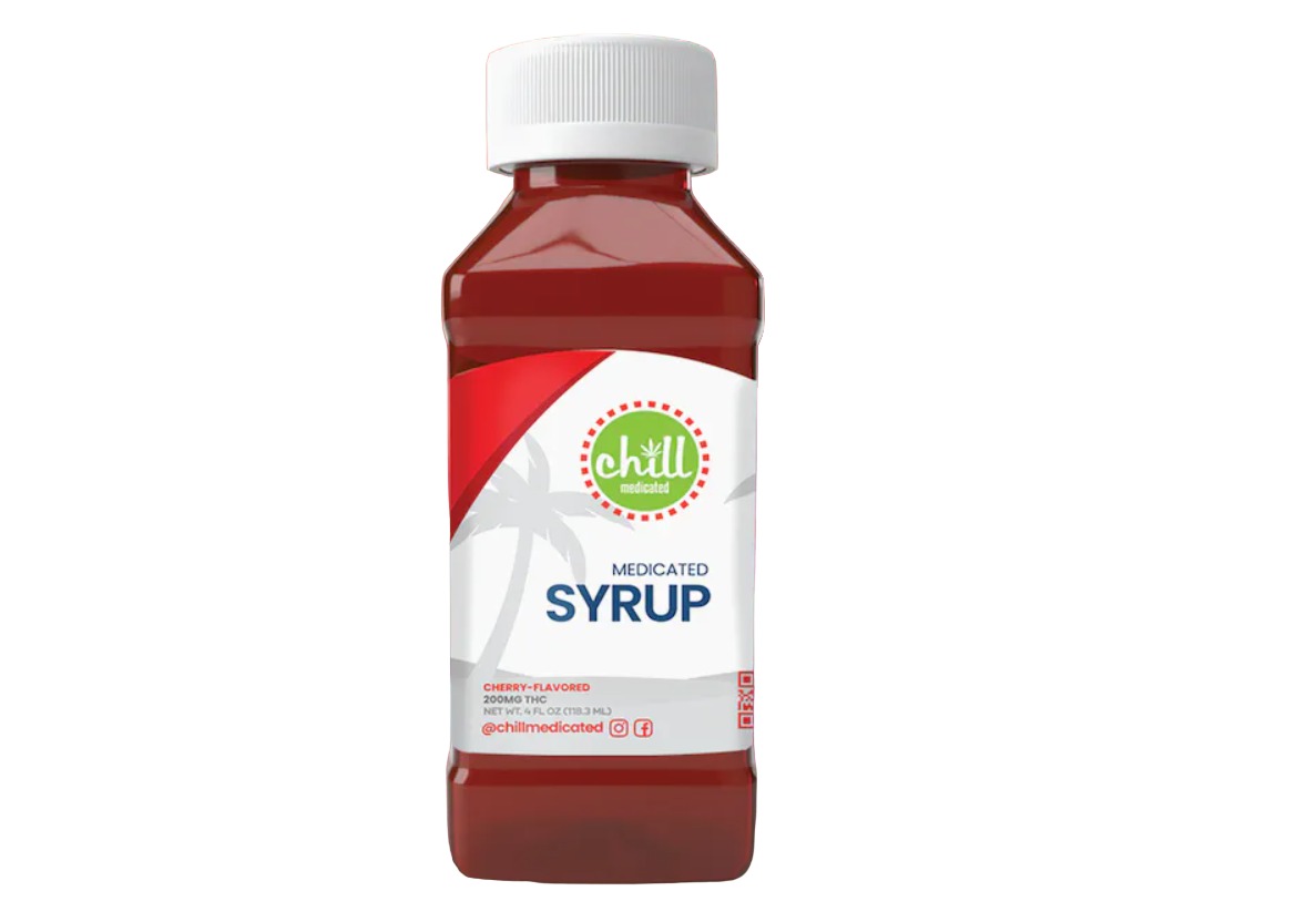 Photograph of product: Chill Medicated Cherry Syrup | 200mg | No Sugar