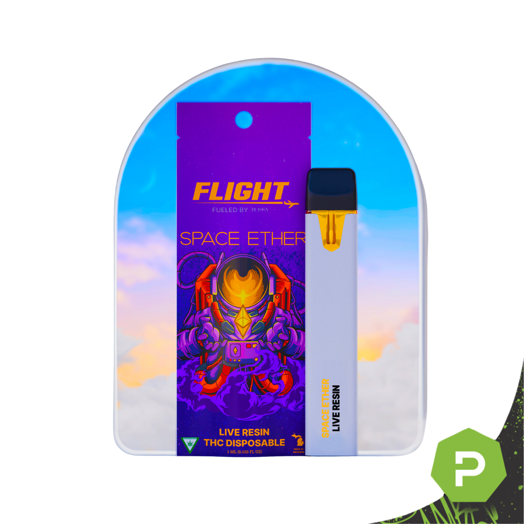 Photograph of product: Flight Live Resin Disposable | Space Ether