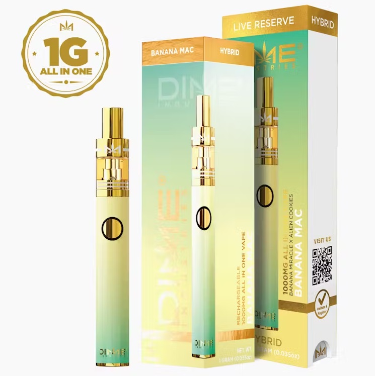 Photograph of product: Banana MAC Live Resin Disposable | 1g