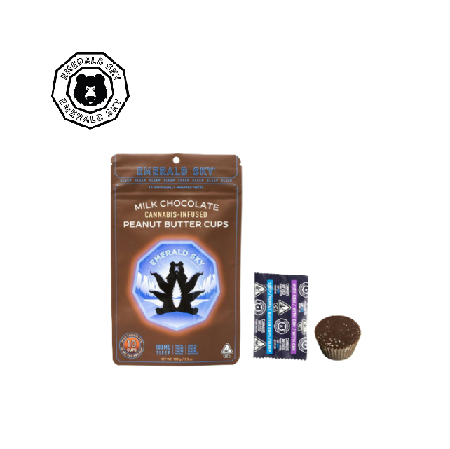 Photograph of product: SLEEP 10:2:2 TH-oui:CBD:CBN MILK CHOCOLATE 10 PACK PEANUT BUTTER CUPS