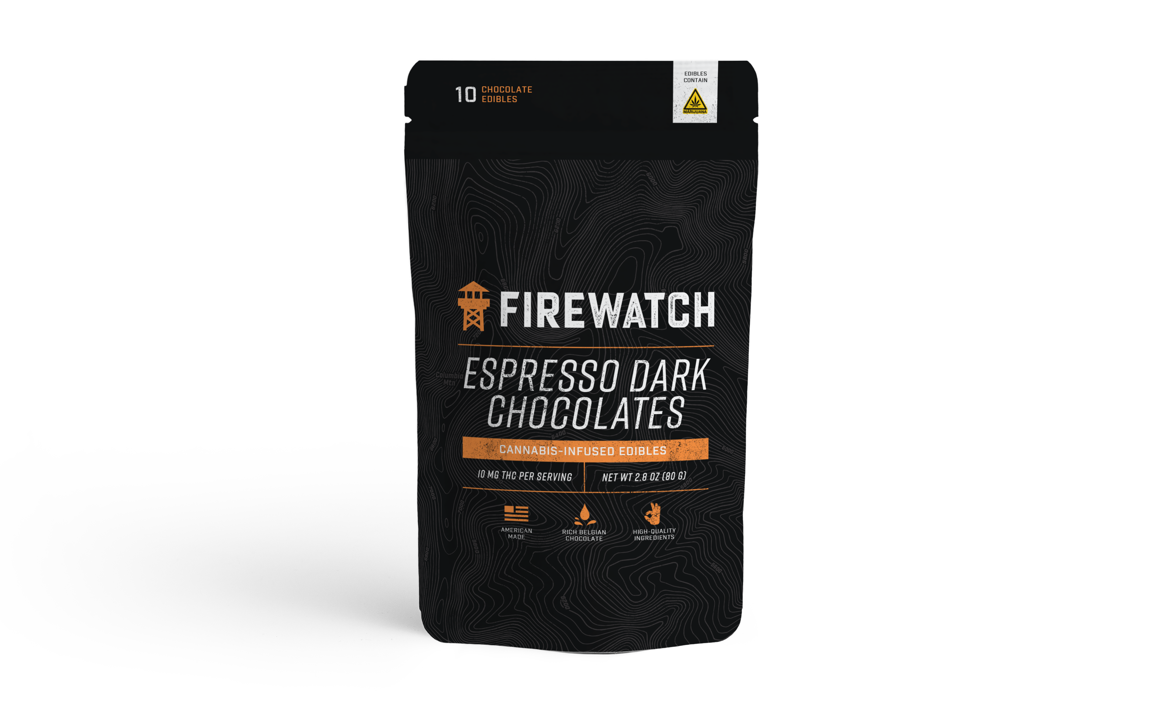 Photograph of product: Firewatch Espresso Dark Chocolates