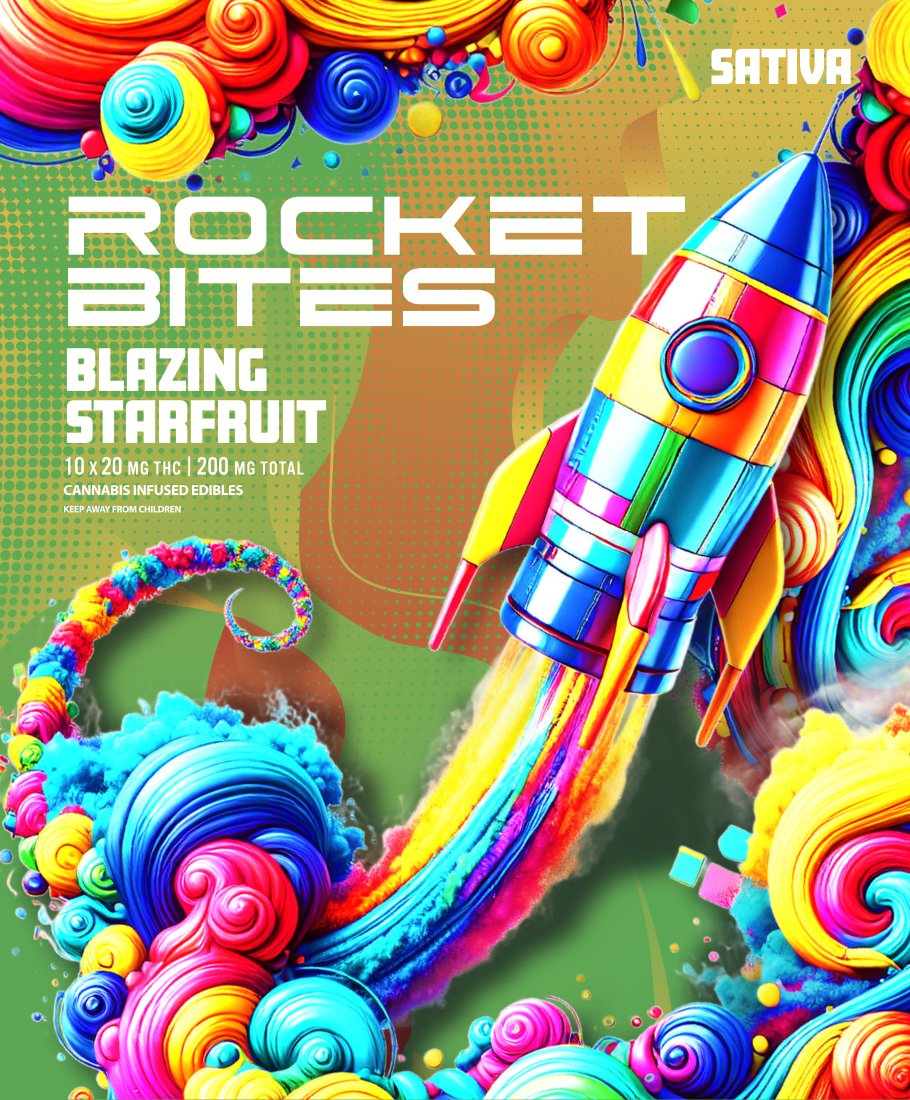 Photograph of product: BLAZING STARFRUIT - 200MG GUMMIES