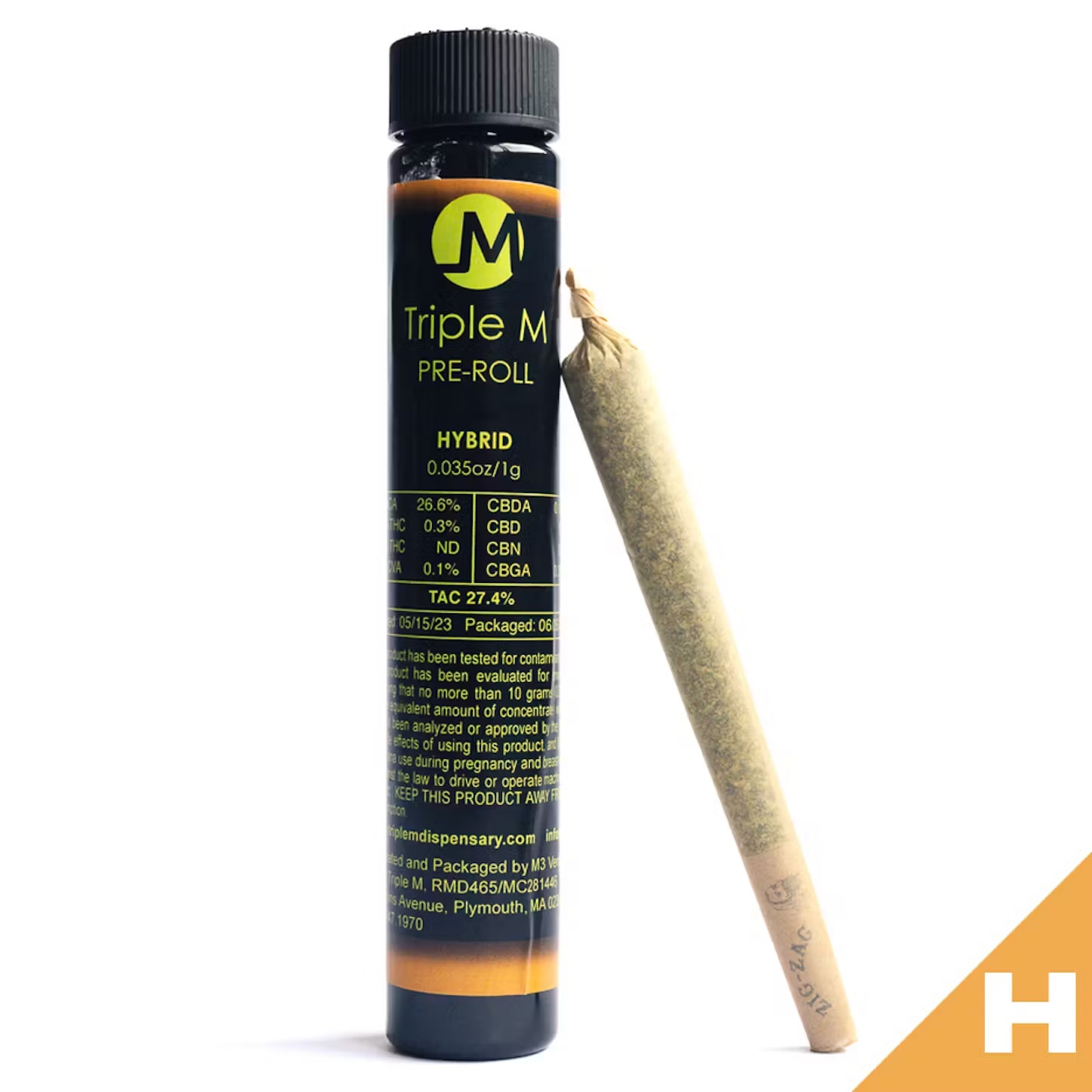 Photograph of Product: Kief Pre-Roll - Gush Mintz/Glitter Bomb - Hybrid [1g]