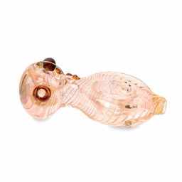 Photograph of product: Custom Glass - Pink and Gold Fumed - 5" Pipe