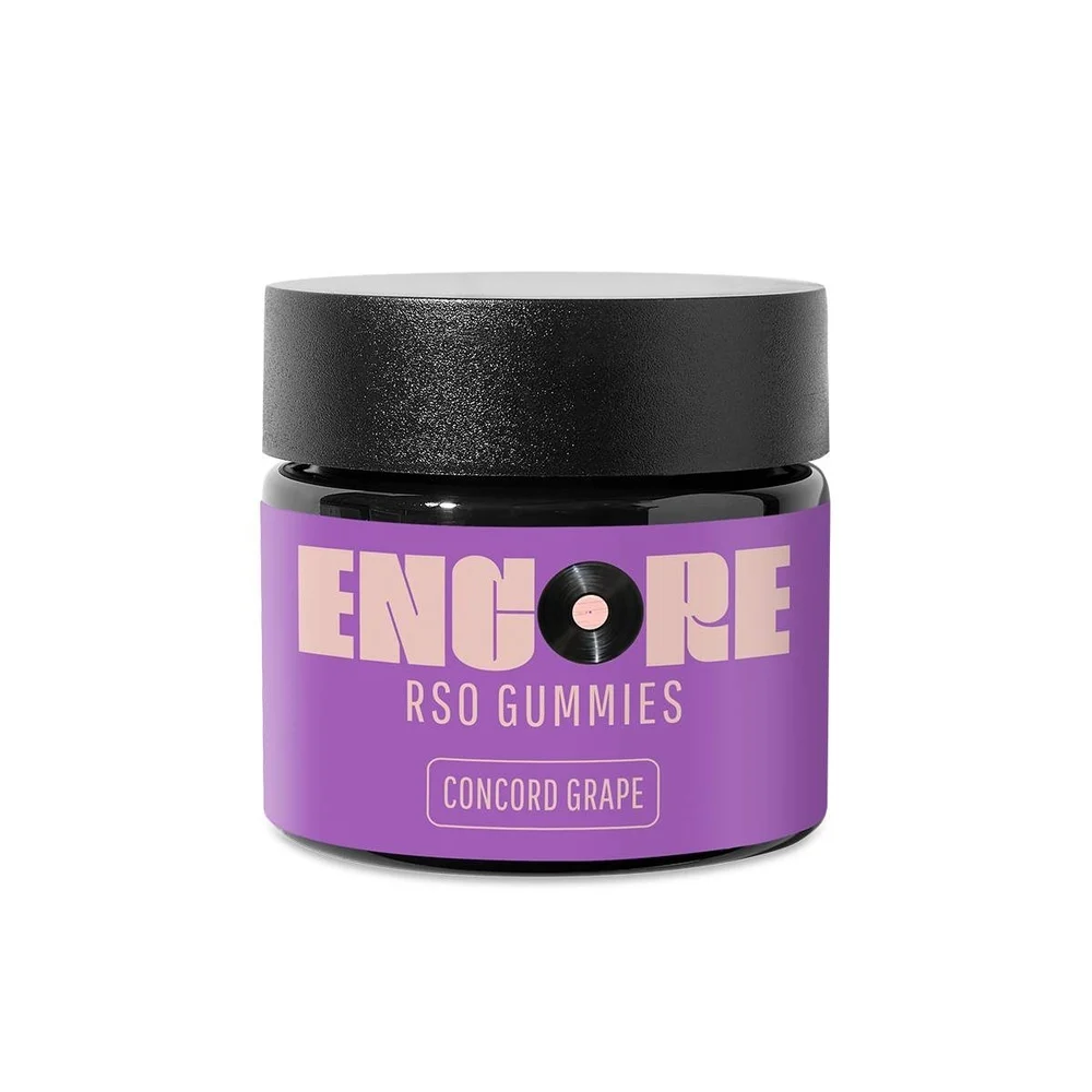 Photograph of product: Encore 100mg RSO Gummies - Concord Grape