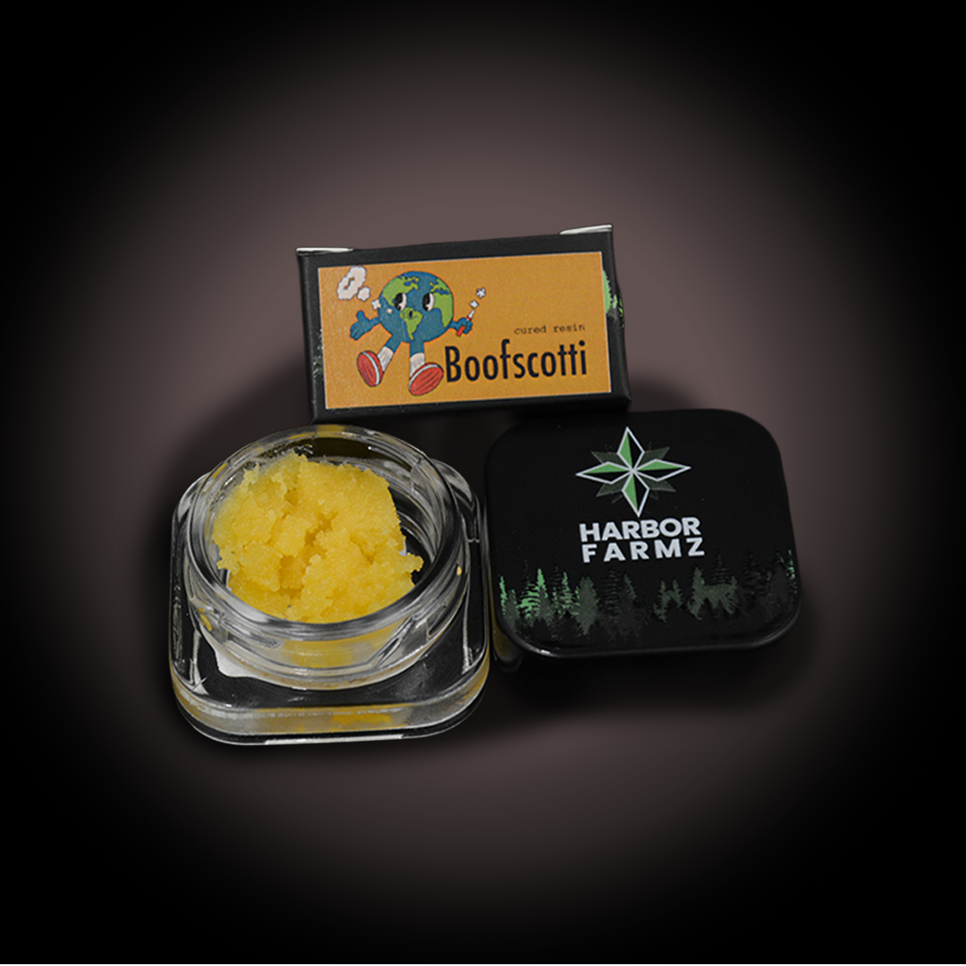 Photograph of product: Harbor Farmz *Baller Jar*   Cured Resin   Boofscotti