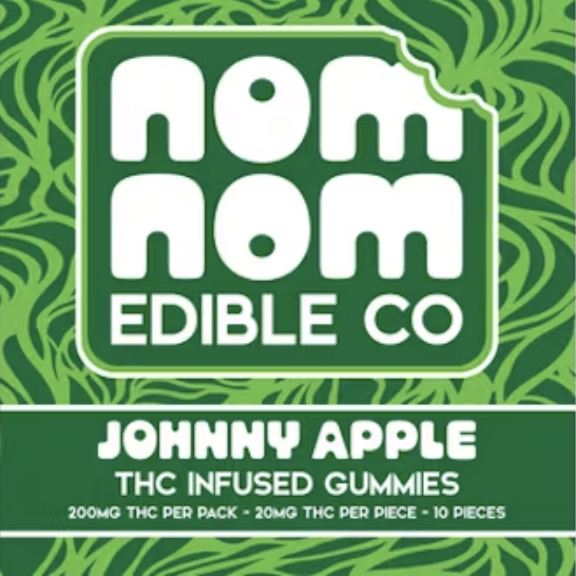 Photograph of Product: Nom Nom Gummies - Johnny Apple - 200mg