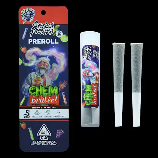 Photograph of product: CHEM BRULEE | PREROLL 2PK | 0.5G
