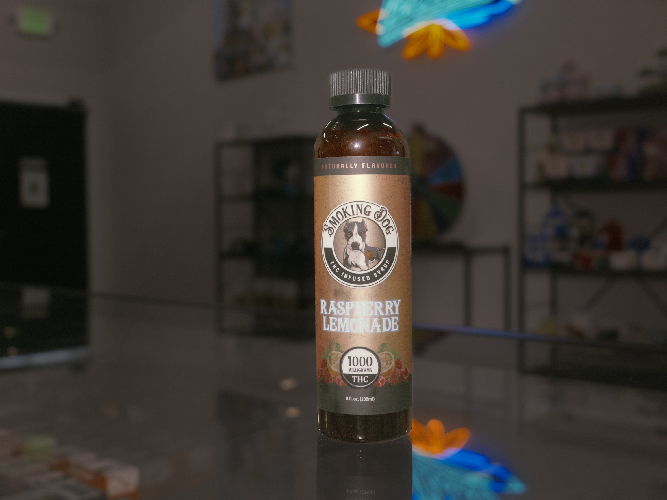 Photograph of product: SMOKING DOG - SYRUP - RASPBERRY LEMONADE