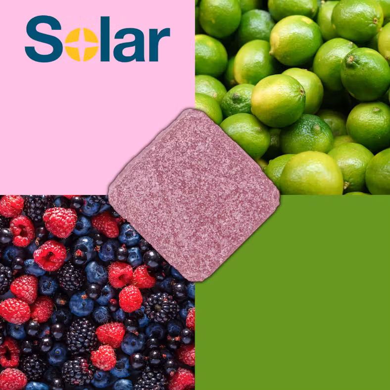 Photograph of product: Solar - Restore Berry Limeade 5:1 (CBD:TH-oui) - Gummies - 100mg