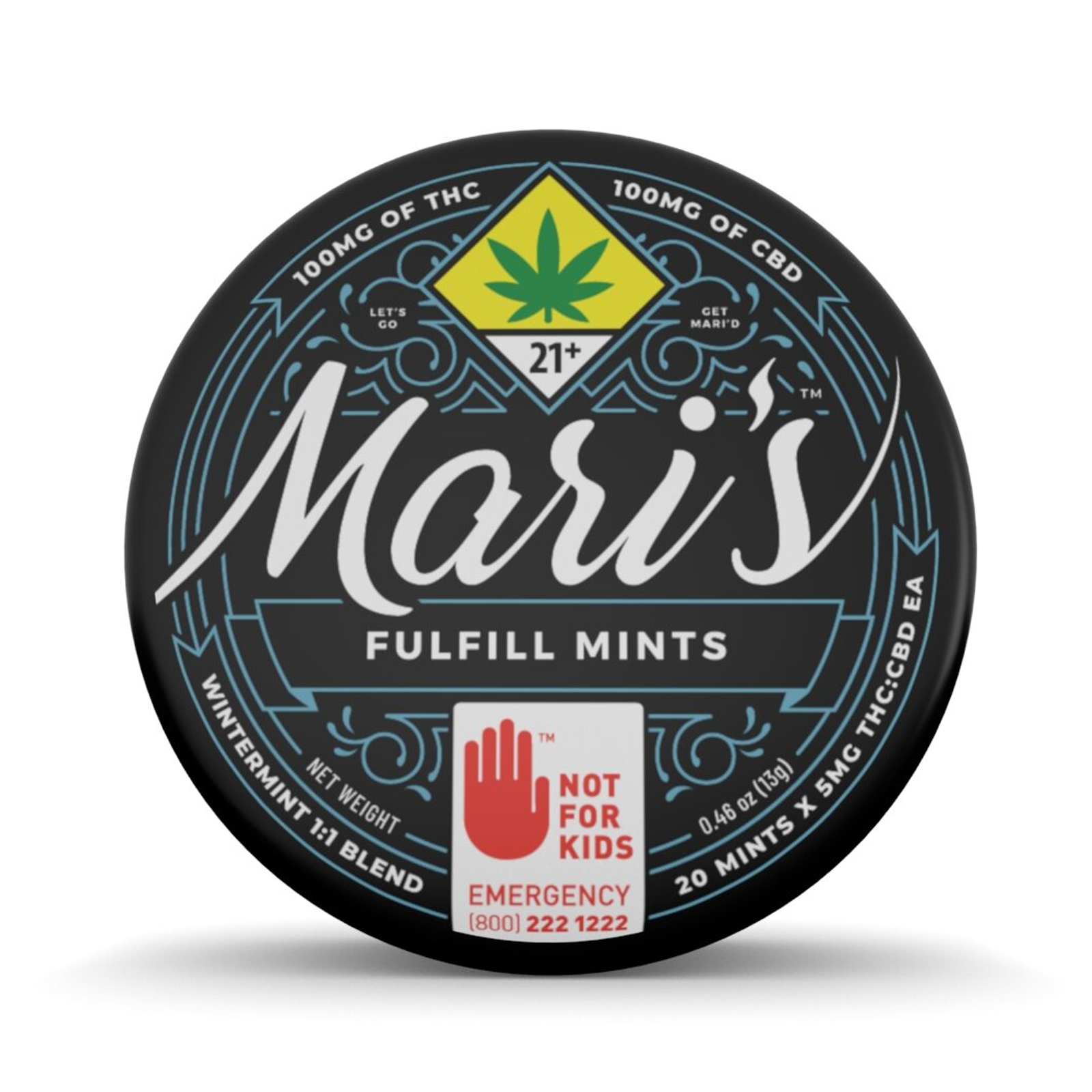 Photograph of Product: 1:1 Fulfill Mints Wintermint 20-pack