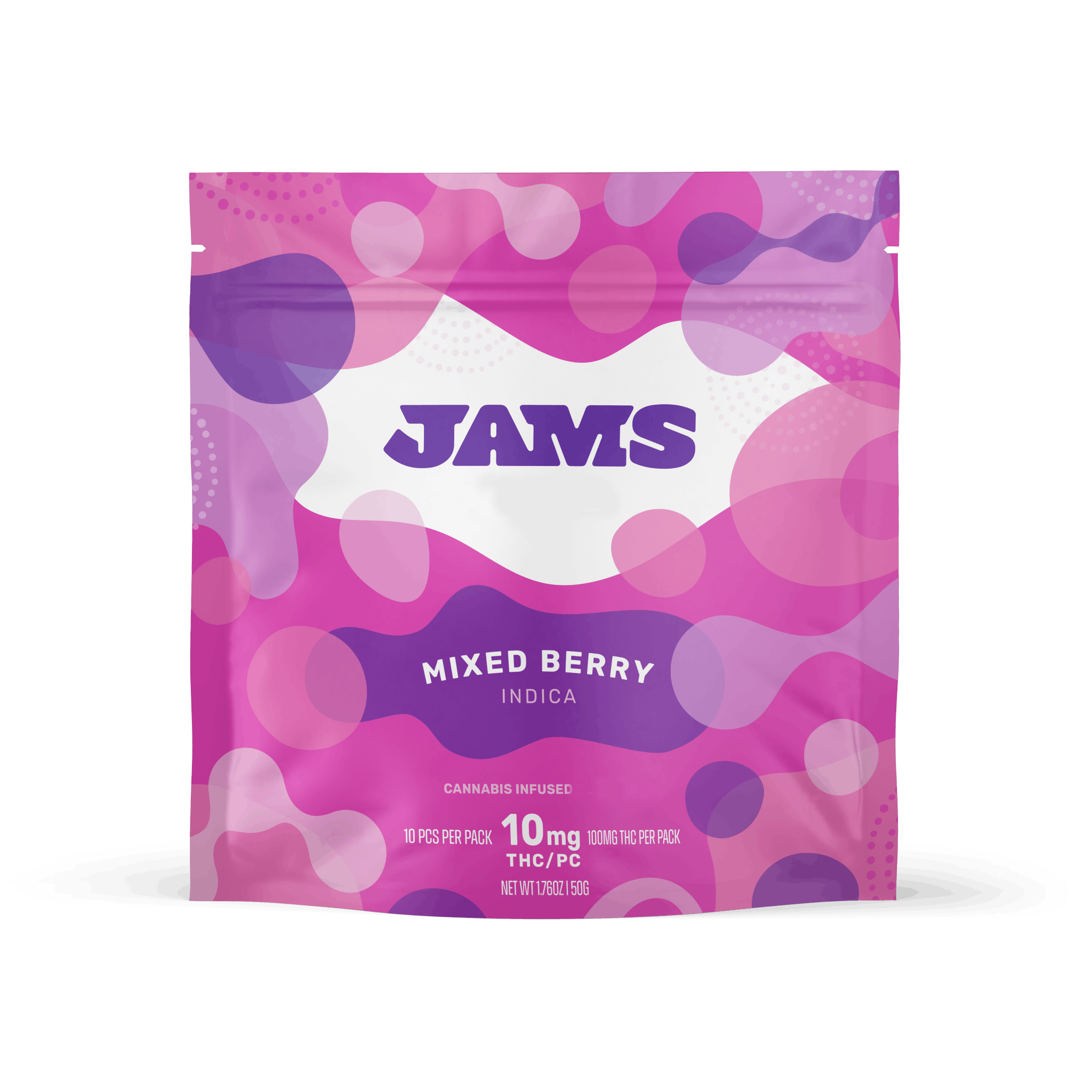 Photograph of product: AU - JAMS | Mixed Berry Jellies 10pk 100mg