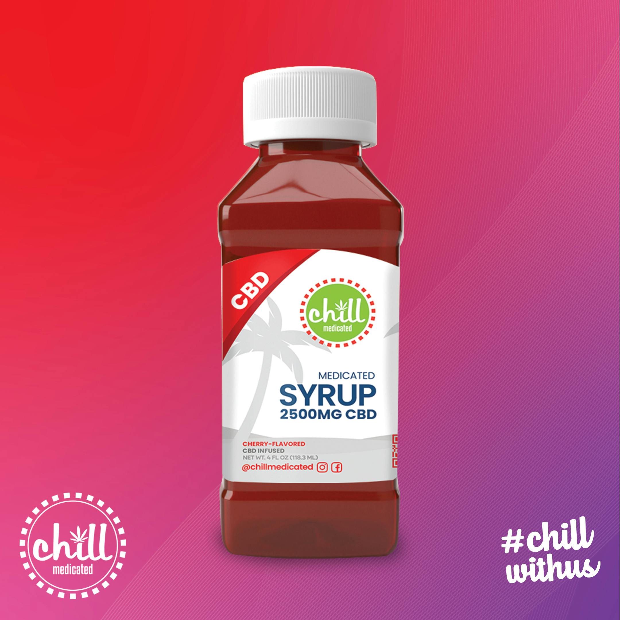 Photograph of product: CHILL MEDICATED | 200MG SYRUP | CHERRY