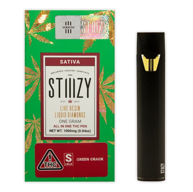 Photograph of product: Green Crack Liquid Diamond All In One - 1g - 