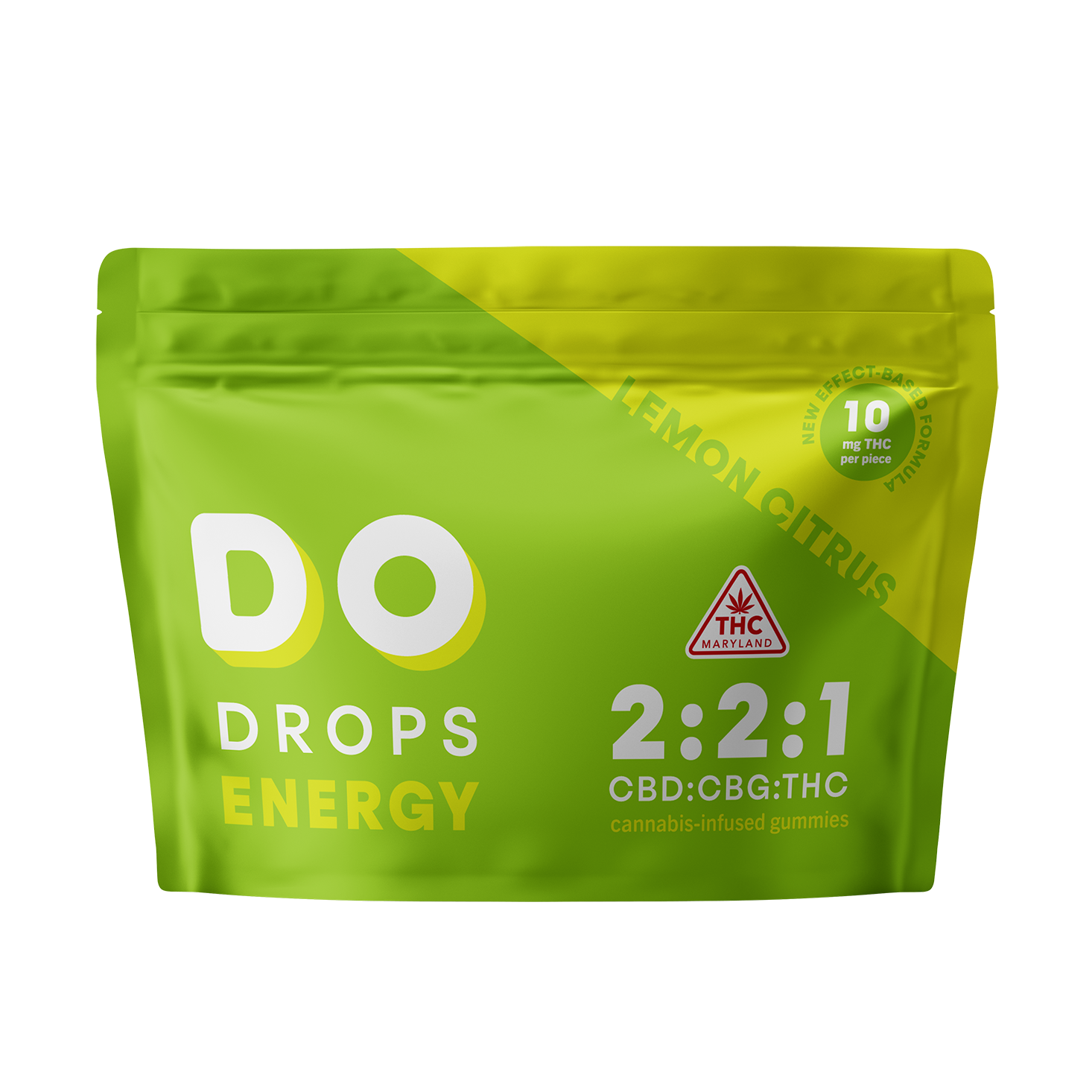 Photograph of product: 100mg Lemon Citrus "Energy" Gummies [1:2:2 TH-oui:CBD:CBG] 10pk